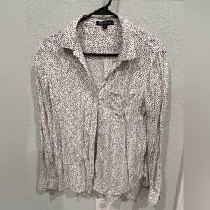 Velvet Heart White Blouse with Black Dots